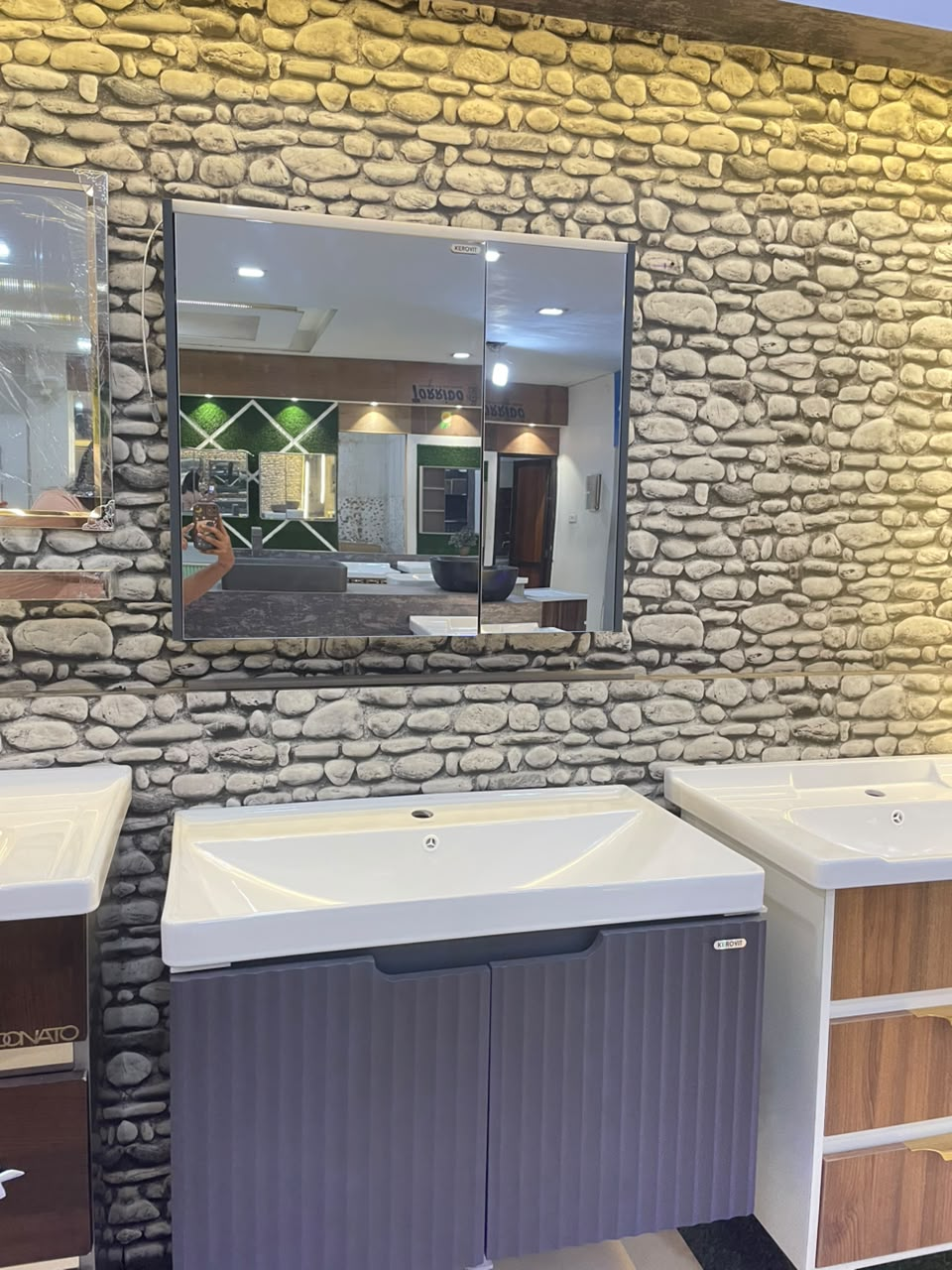 Bathroom vanity and basin showroom display 3